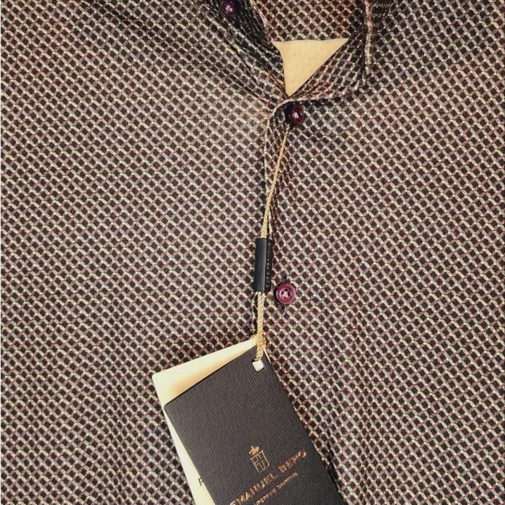 Elegant Patterned Button-Down Shirt